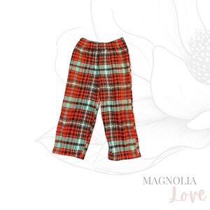 ☃️ Cat & Jack Red & Green Plaid Kids Unisex Pajama Pants Boys Girls